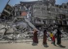 ركام غزة- أرشيفية