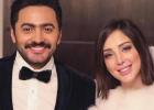 تامر حسني وزوجته