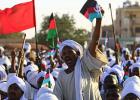 جانب من المظاهرات بالسودان