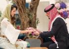 ولي العهد الأردني  وخطيبته السعودية