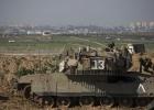 دبابة على تخوم غزة- ارشيفية
