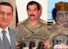 القذافي ومبارك وصدام حسين