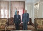 السفير منتصر أبو زيد مع القائم بالاعمال العراقي لدى كازاخستان