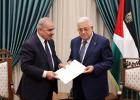 الرئيس محمود عباس ورئيس الحكومة محمد اشتية