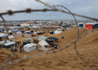 مخيم للنازحين في قطاع غزة
