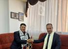 السفير منتصر أبو زيد مع نظيره الهندي  سايلاس ثانجال
