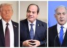 نتنياهو والسيسي وترامب
