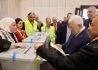 الرئيس محمود عباس خلال انتخابات حركة فتح