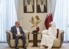 وزير الخارجية القطري وخليل الحية