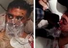 صورة تجمع الطيارين، الهندي سميت ماتشهار (يسارا)، والعماني (حسب ما يشاع)