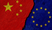 علم الاتحاد الأوروبي والصين