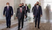 ملك الاردن والرئيس المصري ورئيس وزراء العراق