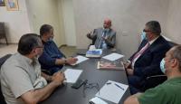 خلال اجتماع ابو هولي مع اتحاد العاملين بالوكالة