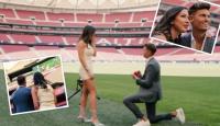 لاعب يطلب زواج صديقته