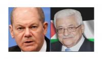 الرئيس محمود عباس والمستشار الألماني