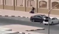 لحظة الاعتداء بالشارع