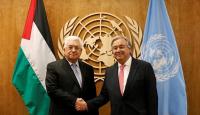الرئيس الفلسطيني محمود عباس والأمين العام للأمم المتحدة أنطونيو غوتيريش