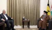 نصر الله يلتقي هنية في لبنان