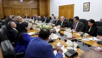 رئيس الوزراء الفلسطيني خلال لقاء رجال اعمال مصريين