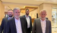 الامين العام لحركة الجهاد الاسلامي زياد النخالة وعضو المكتب السياسي محمد الهندي