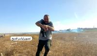 إصابة الصحفي اشرف ابو عمرة