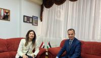 السفير منتصر أبو زيد ونظيرته المصرية