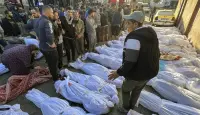 جانب من شهداء غزة جراء عدوان الاحتلال الإسرائيلي