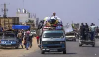 نزوح المواطنين في قطاع غزة
