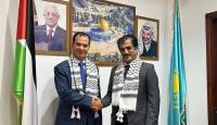 السفير منتصر أبو زيد مع نظيره القطري عبدالله الجابر
