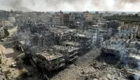 آثار الدمار في قطاع غزة جراء القصف الإسرائيلي