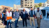 الهلال الأحمر الفلسطيني خلال جولة في غزة