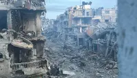 آثار الدمار في غزة جراء القصف الاسرائيلي