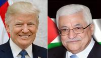 الرئيس الفلسطيني محمود عباس ونظيره الأمريكي دونالد ترامب