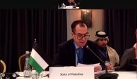 السفير منتصر أبو زيد خلال القاء الكلمة