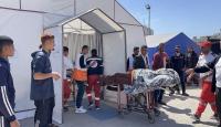 المستشفى الميداني التابع لجمعية الهلال الاحمر الفلسطيني في السرايا