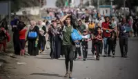نزوح المواطنين في قطاع غزة
