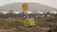 إسرائيل رسمت خطا بحواجز صفراء على الأرض في غزة