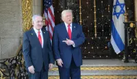 الرئيس الامريكي دونالد ترامب ورئيس الوزراء الاسرائيلي بنيامين نتنياهو