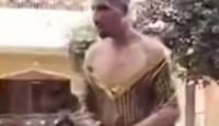 شاب يجبر على لبس بدلة رقص