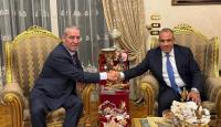 بدر عبد العاطي وزير الخارجية المصري وحسين الشيخ نائب رئيس دولة فلسطين