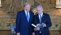 الرئيس الأمريكي دونالد ترامب ورئيس الوزراء الاسرائيلي بنيامين نتنياهو