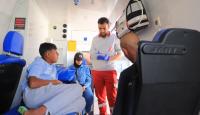 الاجلاء الطبي من مستشفى التأهيل الطبي التابع لجمعية الهلال الاحمر الفلسطيني