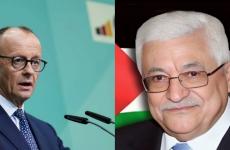 الرئيس محمود عباس و المستشار الألماني فريدريك ميرتس
