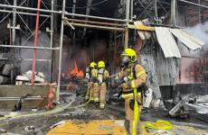 من مكان استهداف مصنع كيماويات في النقب