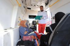 جانب من الاجلاء الطبي