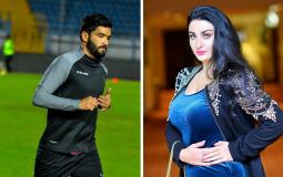 الراقصة صافيناز ولاعب كرة القدم صلاح جمعة