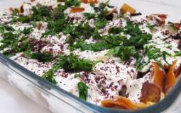 سلطة فتة الباذنجان
