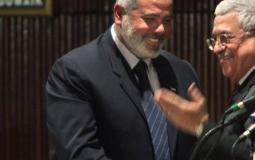 الرئيس محمود عباس مع رئيس حركة حماس اسماعيل هنية