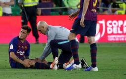 إصابة لاعب برشلونة فيليب كوتيونيو