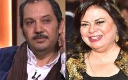 ماجدة زكي وطليقها الفنان كمال أبورية